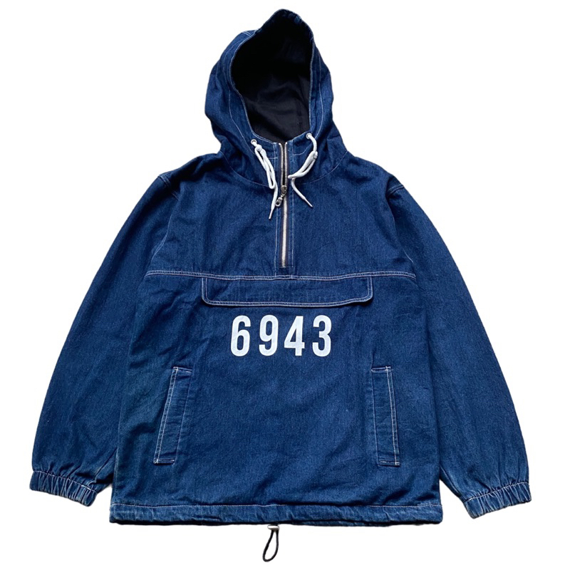 Underair 6949 Anorak Jacket Denim Indigo Blue