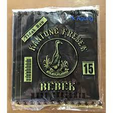 kantong kresek plastik hitam cap bebek uk 15