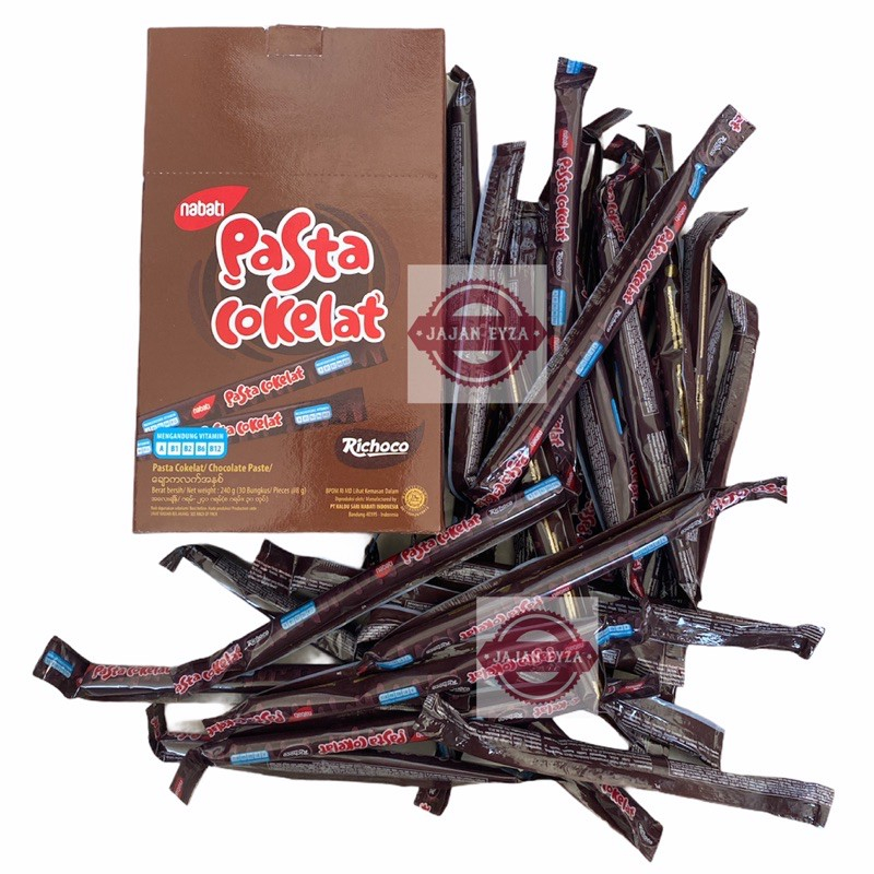 

2Xbtygneal Sakha Snack ) Nabati Pasta Richeese Cokelat - 1 Box Isi 30Pcs
