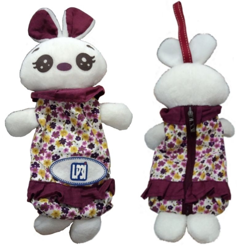 

tepak pensil karakter rabbit pencil case souvenir LP3I