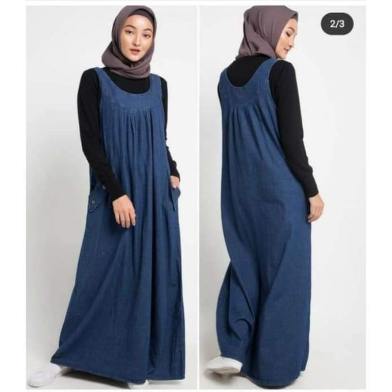 dres jeans polos - drees jeans wanita terbaru - dres jeans maxi - drees jeans jumbo - overall jeans 