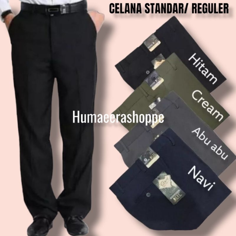 Celana kerja pria | celana kain formal reguler| celana standar pria