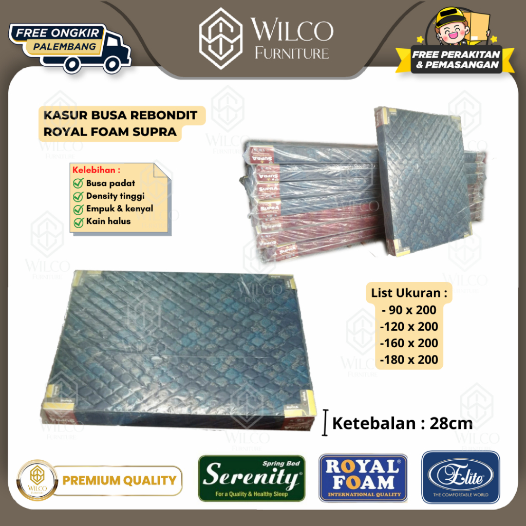 Kasur Busa Rebondit Royal Foam Supra / Matras Busa Elite - Palembang - Matras aja, 90x200