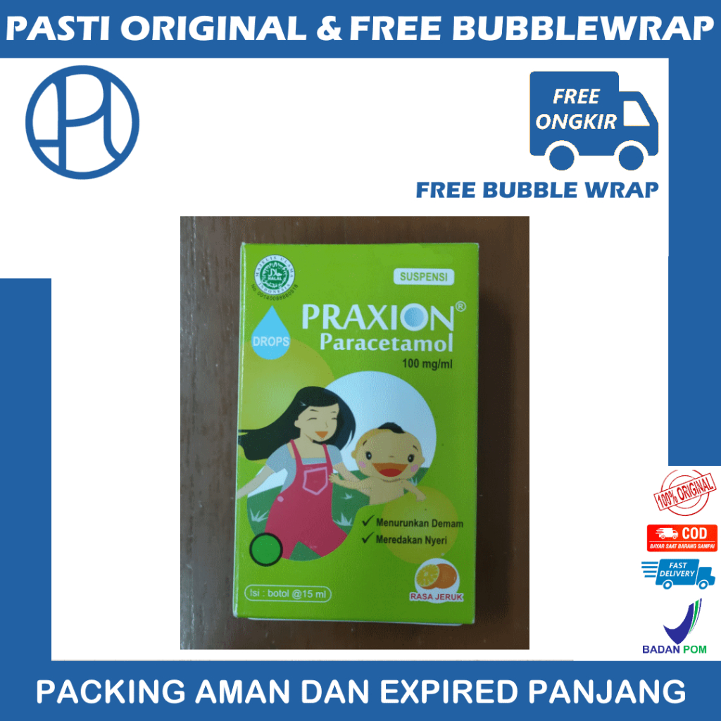 PRAXION DROP DROPS 15ML PARACETAMOL ANAK DEMAM PANAS BAYI BALITA