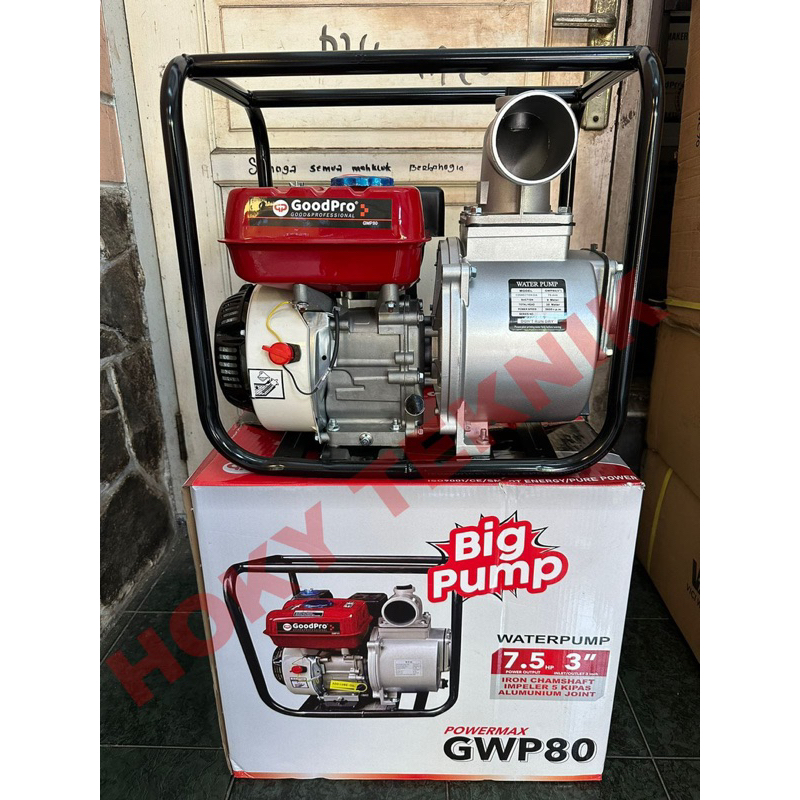 GoodPro Pompa Sawah BIG PUMP 3" GWP 80 Pompa Alkon 3 Inch Jumbo Pompa Air Gentong Besar mdl Honda