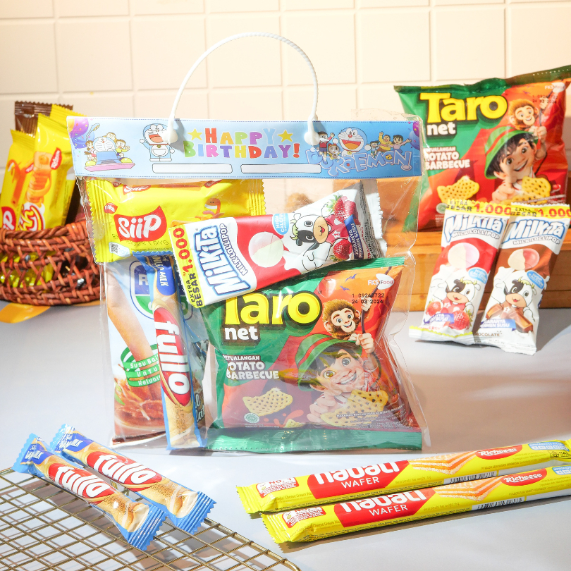 

PAKET BINGKISAN SNACK ULANG TAHUN ANAK MURAH 6,5K REGULER DAN CUSTOM
