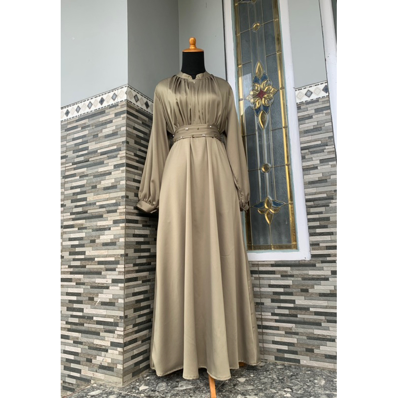 Dress kondangan/dress satin/dress bridesmaid