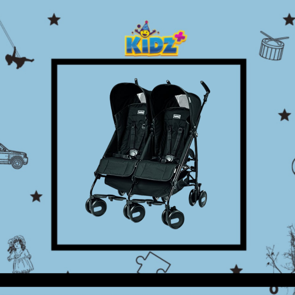SEWA PEG PEREGO PLIKO MINI TWIN STROLLER - BLACK