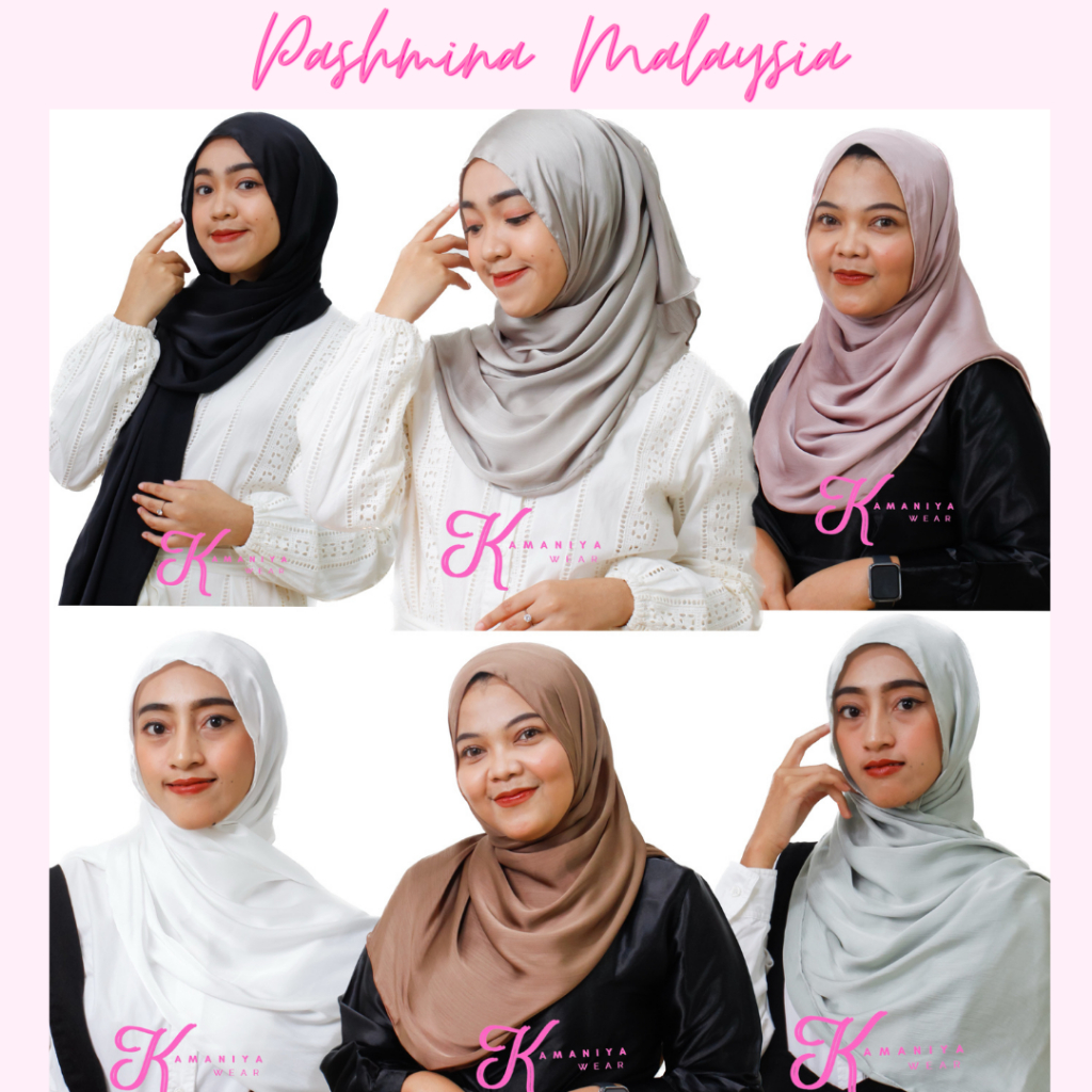 Pashmina Malaysia Premium | Pashmina crinkle textured silk malay premium | Hijab pleated malaysia