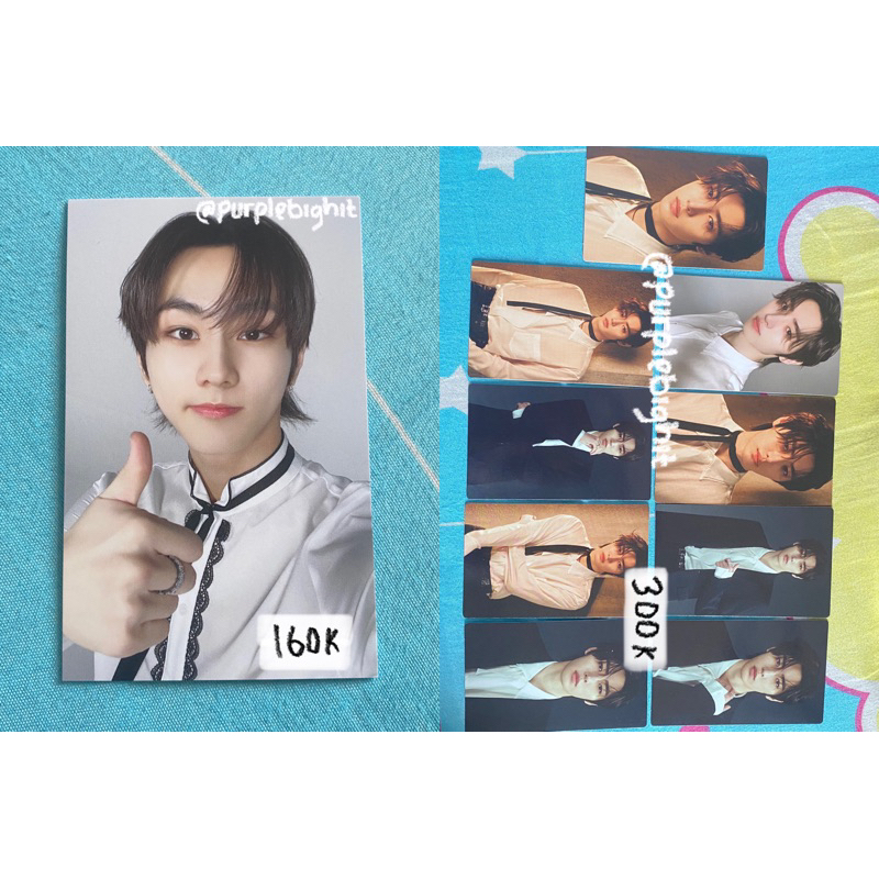 Official PC Enhypen Windbreaker Trading Card TC wb fate set photocard concert konser sunghoon sh jun