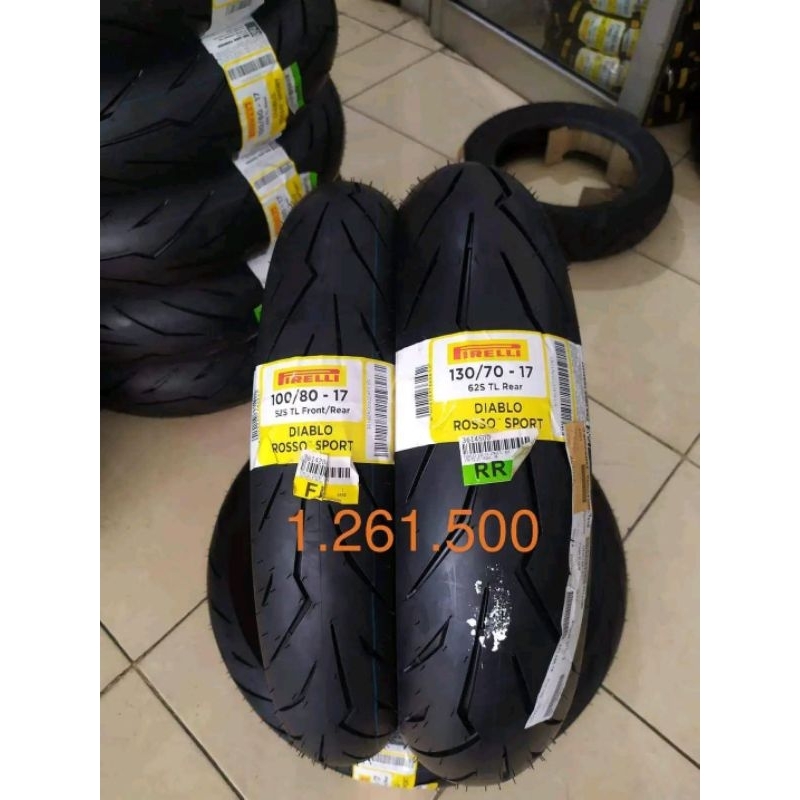 BAN PIRELLI 100/80-17 DAN 130/70-17