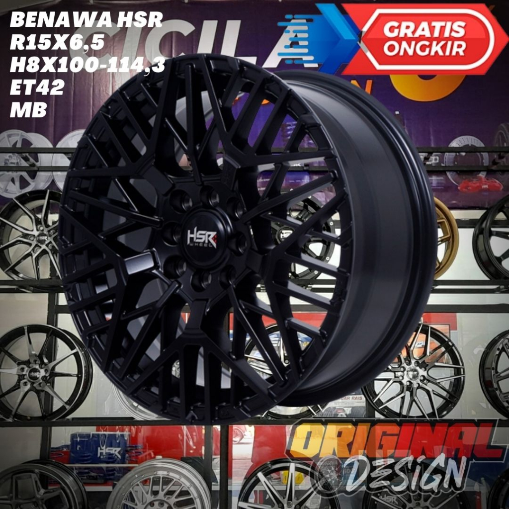 Velg Mobil Ring 15 HSR BENAWA R15 Untuk Kijang , Avanza , Confero , Brio
