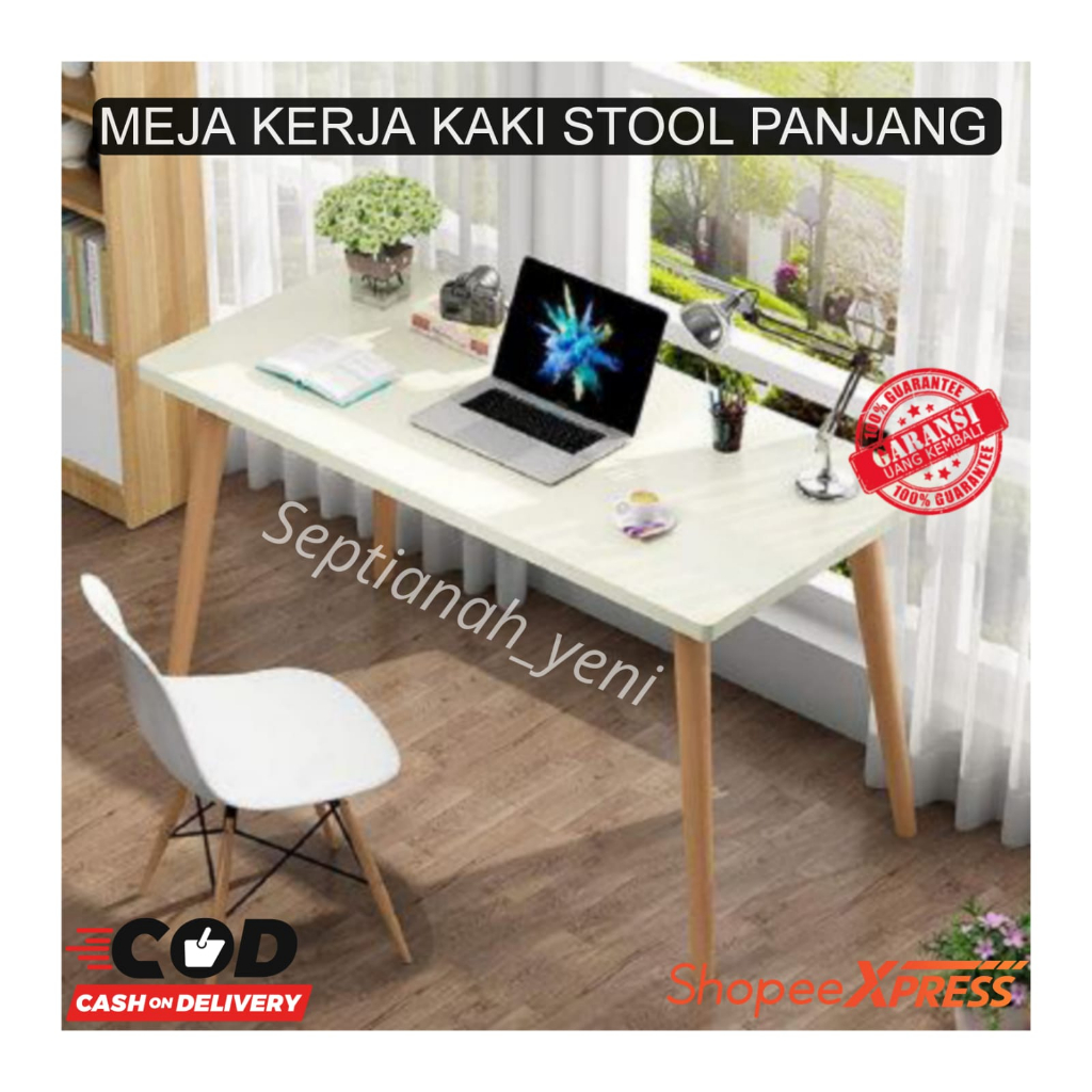 Meja Nail Art Aesthetics / Meja Komputer Laptop Minimalis Meja Ruang Tamu