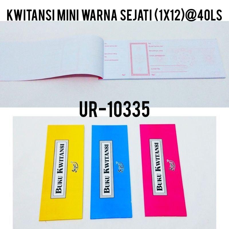 

KWITANSI / KUITANSI / BON BESAR SEDANG MINI WARNA OBOR