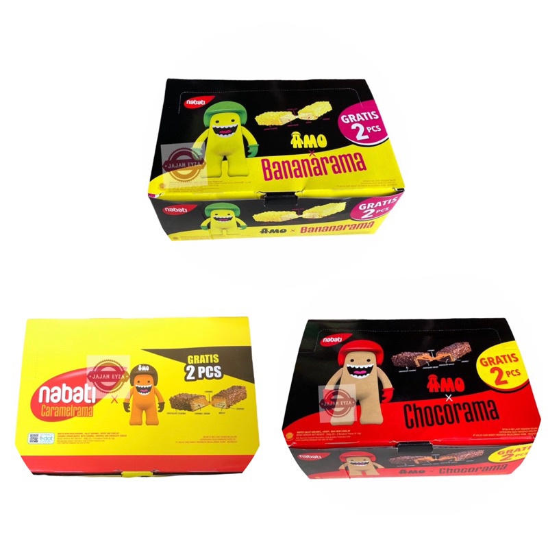 NABATI AMO CHOCO BOX isi 20pcs / NABATI AMO BANANA / NABATI WAFER AMO / AMO BENG BENG PROMO NABATI