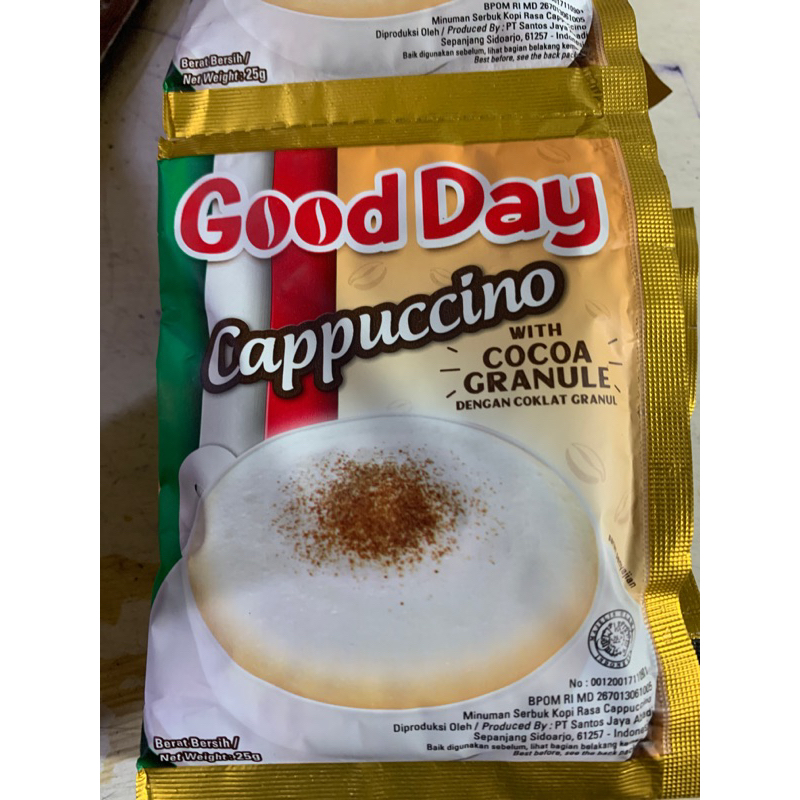 

GOOD DAY CAPPUCINO @10PCS 1 RENCENG