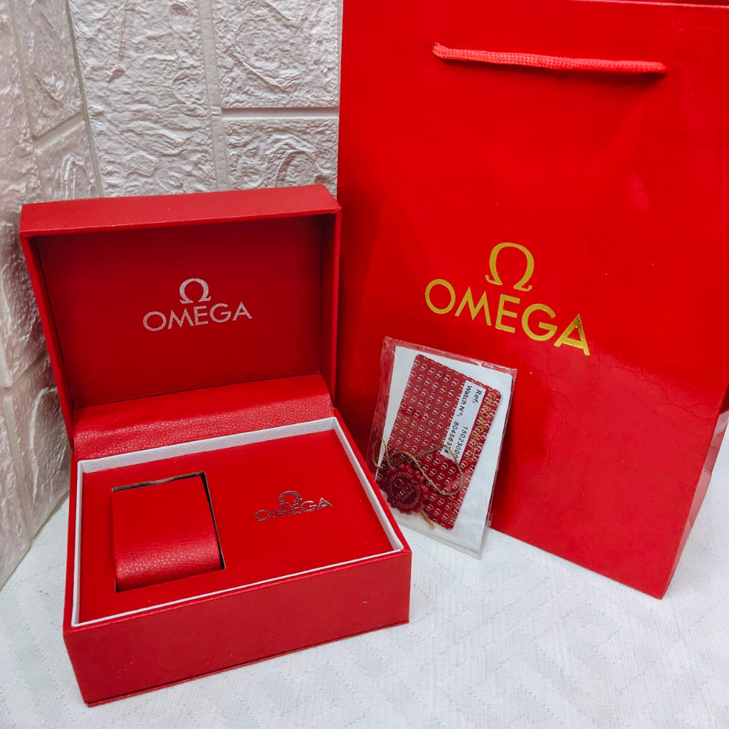 BOX Jam Tangan Omega Original Berkualitas plus Paperbag