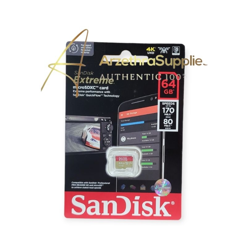Sandisk Extreme (SDSQXAH) MicroSD 64GB