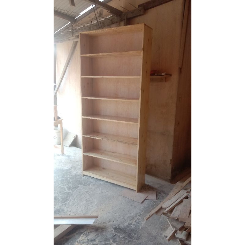 rak buku/lemari buku kayu jati belanda