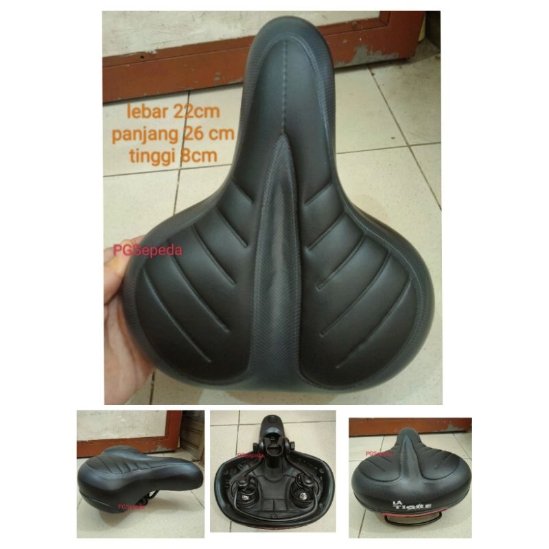SADEL SEPEDA LIPAT TIGRE HITAM SADEL LEBAR PER