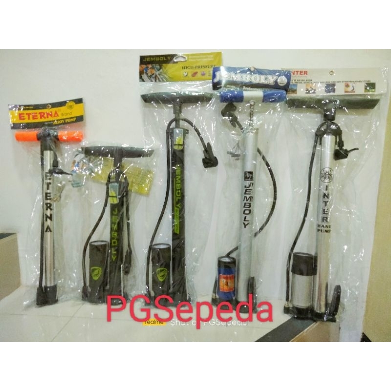 POMPA TABUNG SEPEDA ETERNA POMPA JEMBOLY INTER ALOY POMPA METER