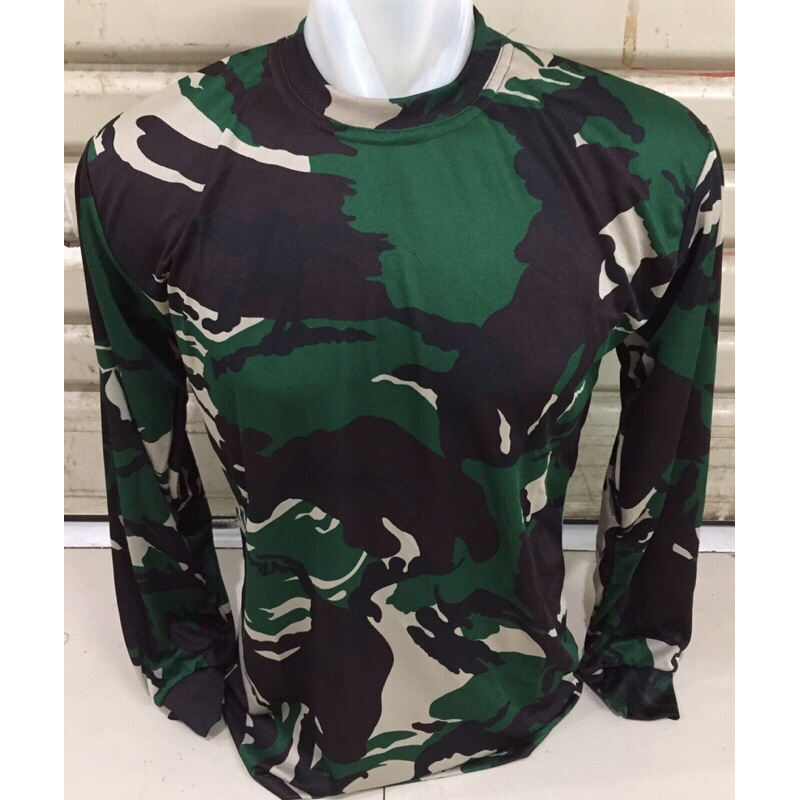 kaos loreng DRYFIT lengan panjang/kaos loreng TNI AD DRYFIT lengan panjang