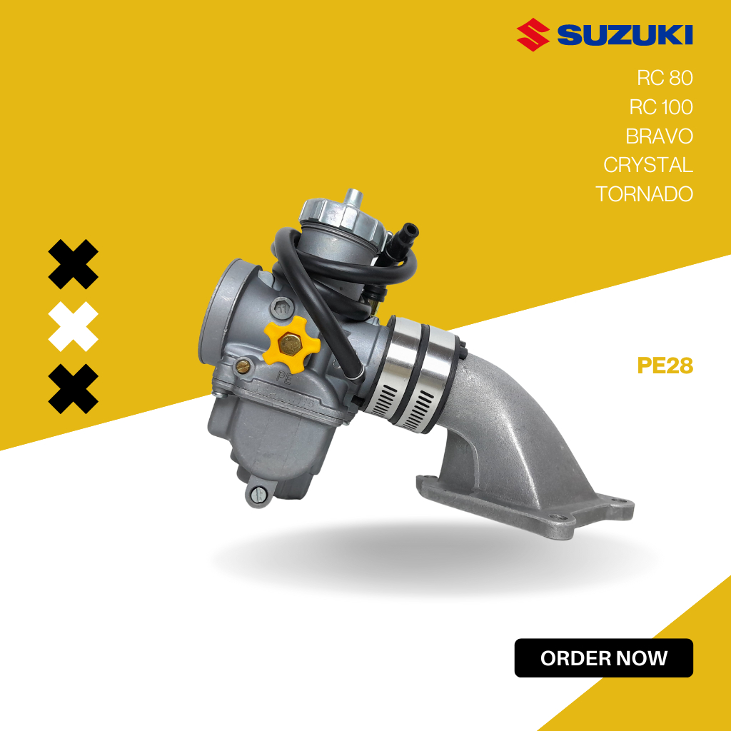 Paket pe 28 dan intake manipol RC manifold RC 100 RC 80 TORNADO BRAVO CRYSTAL dan karbu pe 28