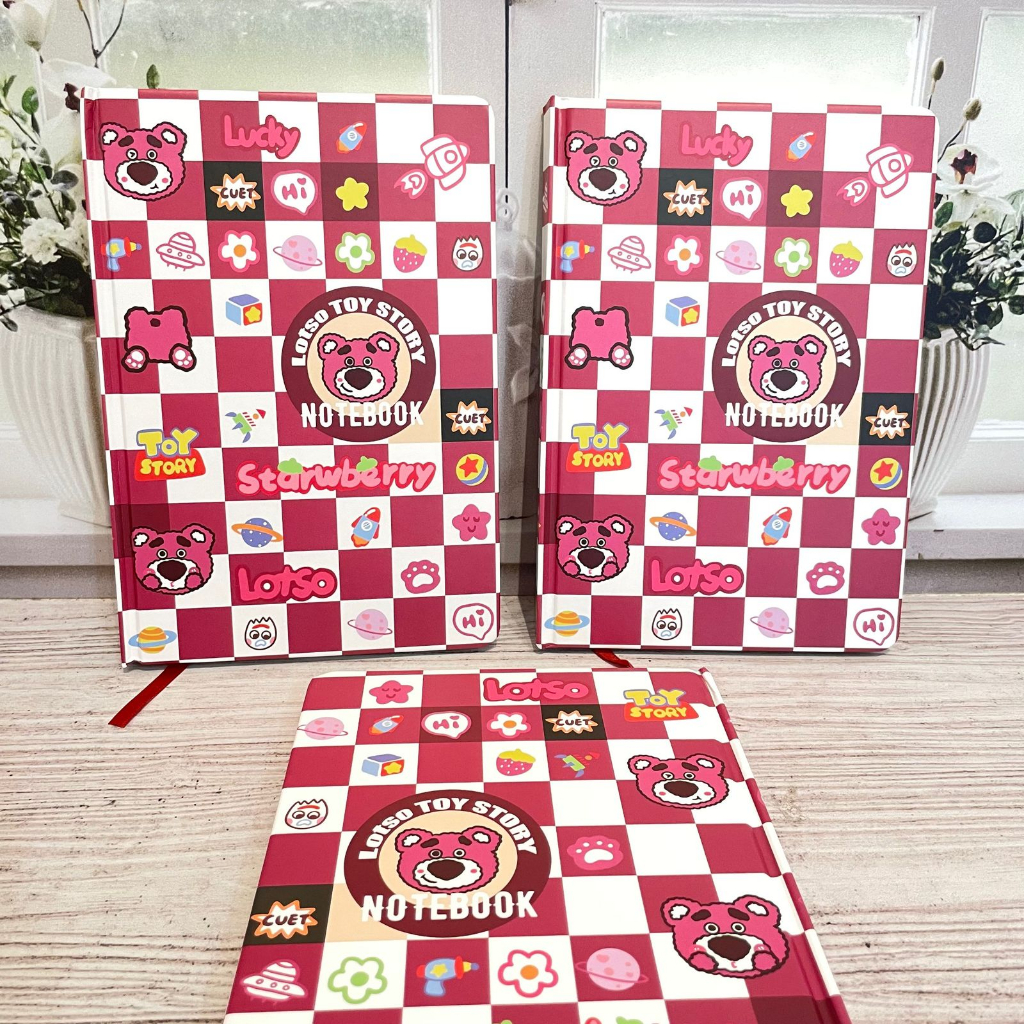

Diary Buku Motif Lotso Ukuran B5 Hard Cover 130 Lembar 25 x 15 cm Kertas Garis - diary kunci tulis notebook diari harian lucu unik warna warni random kartun