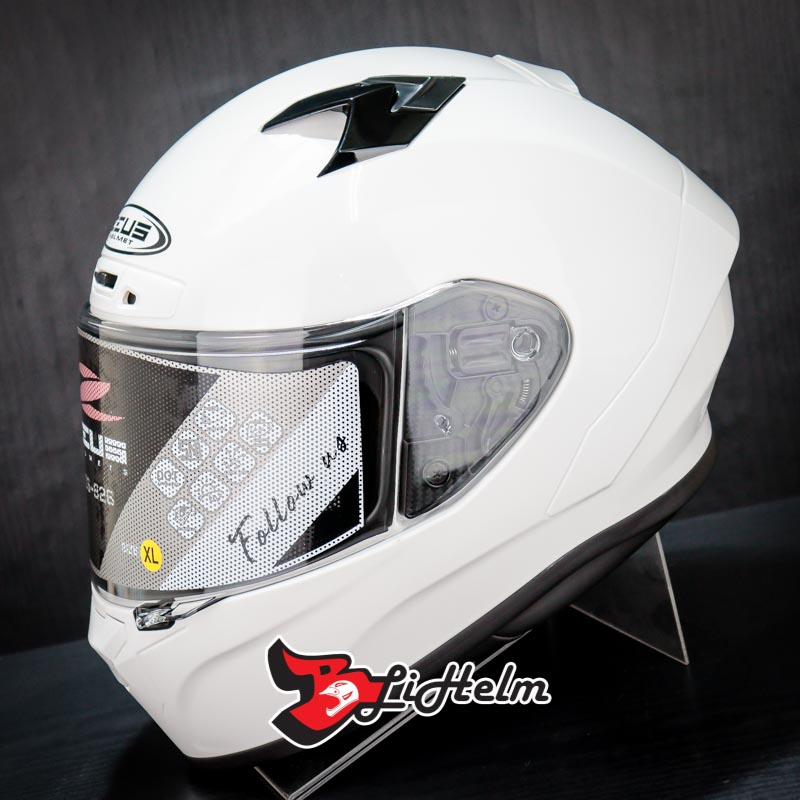 ZEUS HELM ZS826 SOLID | WHITE | ZS 826 - ZEUS 826 FLAT VISOR