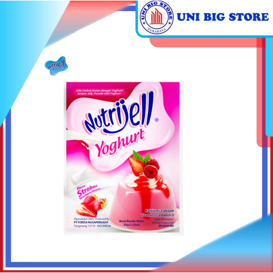 

NUTRIJELL Jelly Yoghurt Strawberry 35 gr Puding Stroberi