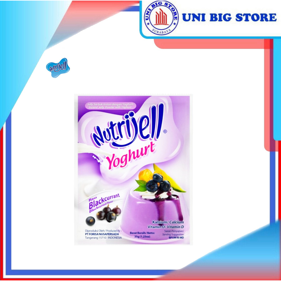 

Nutrijell Jelly Yoghurt Blackcurrant 35 gr Puding Jeli