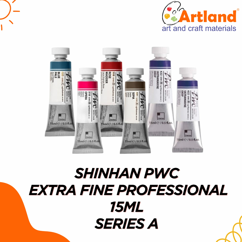 

ShinHan PWC Extra Fine Professional Watercolor Tubes 15ml Series A