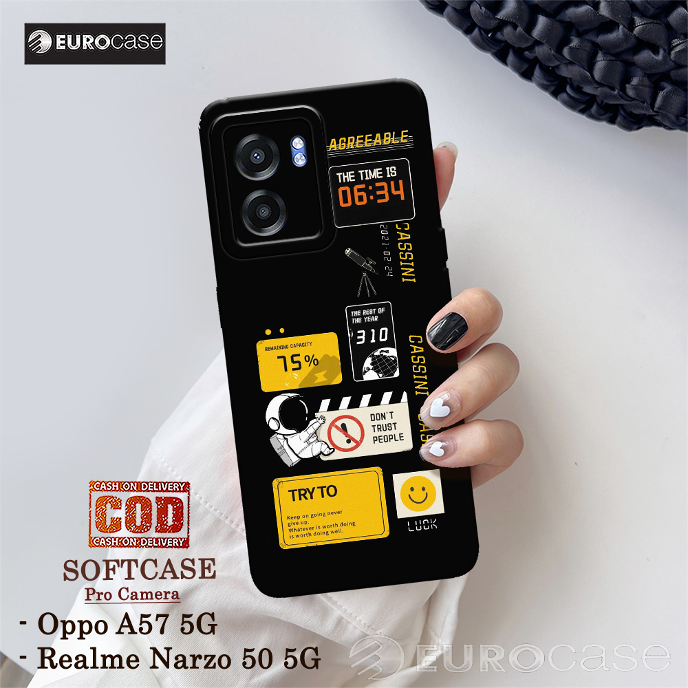 Casing Hp Oppo A57 5G / Realme Narzo 50 5G - Fashion Case Astronot Nasa - Soft Case Hp Oppo A57 5G /