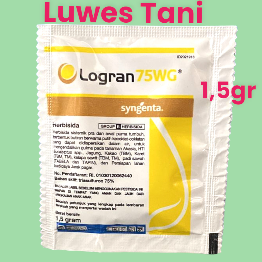 LOGRAN 75 WG 1,5 GRAM HERBISIDA ( Triasulfuron 75% ) Basmi sampai akar ORIGINAL Syngenta