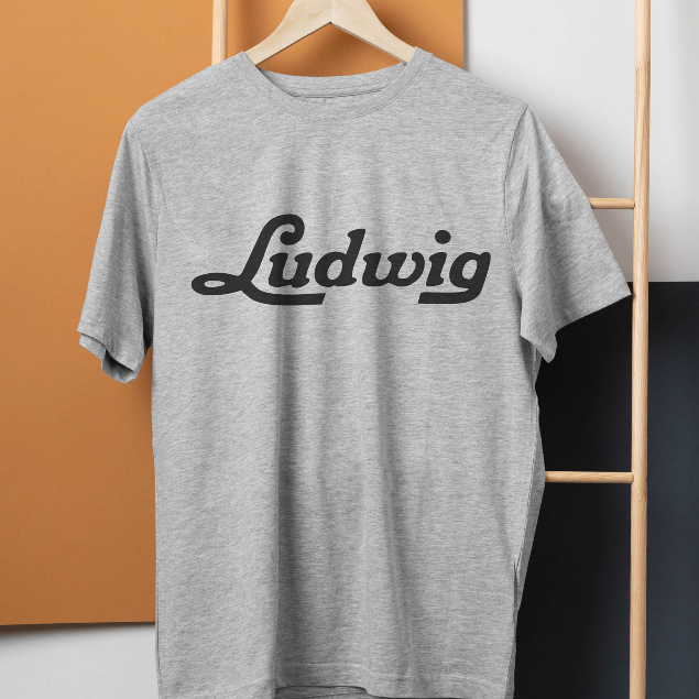 Kaos Baju LUDWIG DRUM - 100% Cotton t-shirt Premium Grade