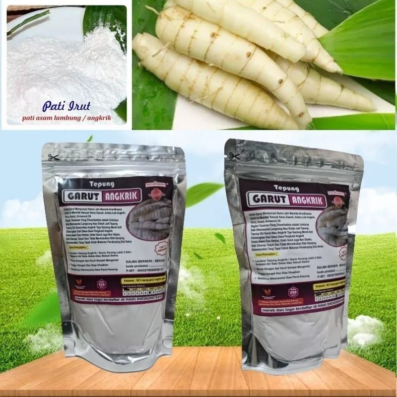 

TEPUNG ANGKRIK GARUT OBAT/TEPUNG IRUT OBAT MAAG DAN ASAM LAMBUNG 500GR