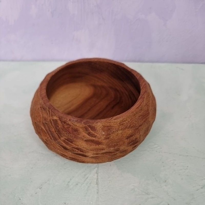 mangkok kayu tekstur