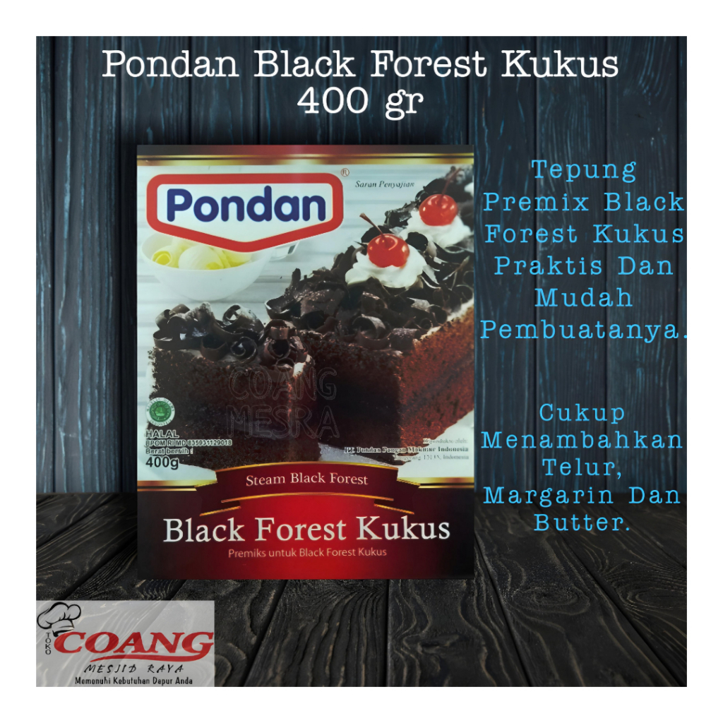 

PONDAN BLACKFOREST KUKUS 400 GR