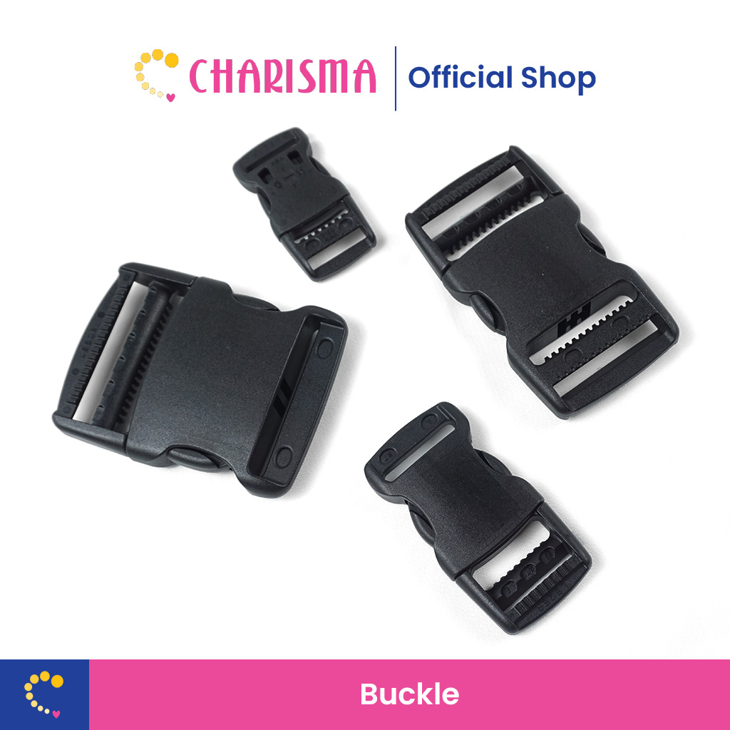 Charisma Buckle Gesper Kunci Sodok Slop Tas - 2cm/2,5cm/4cm/5cm/Stoper Buckle Jepitan strap Tali Web