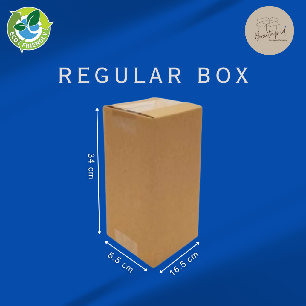 

Kotak Karton Kardus 16,5x5,5x34cm Regular Box A1 Standard
