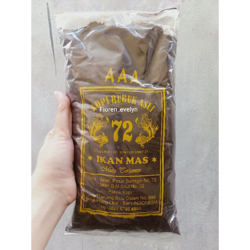 

Kopi bubuk Asli Ikan Mas 1kg Kopi bubuk khas Kalimantan Barat 1kg (RT)