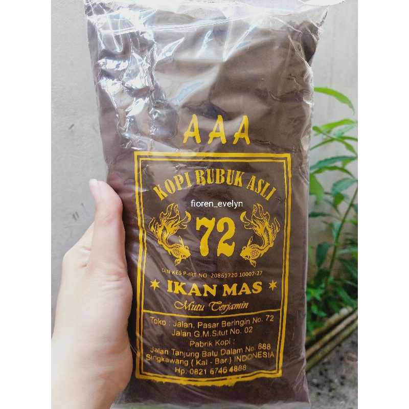 

Kopi Bubuk Asli 72 Ikan Mas 1kg Kopi Bubuk Asli Singkawang 1kg