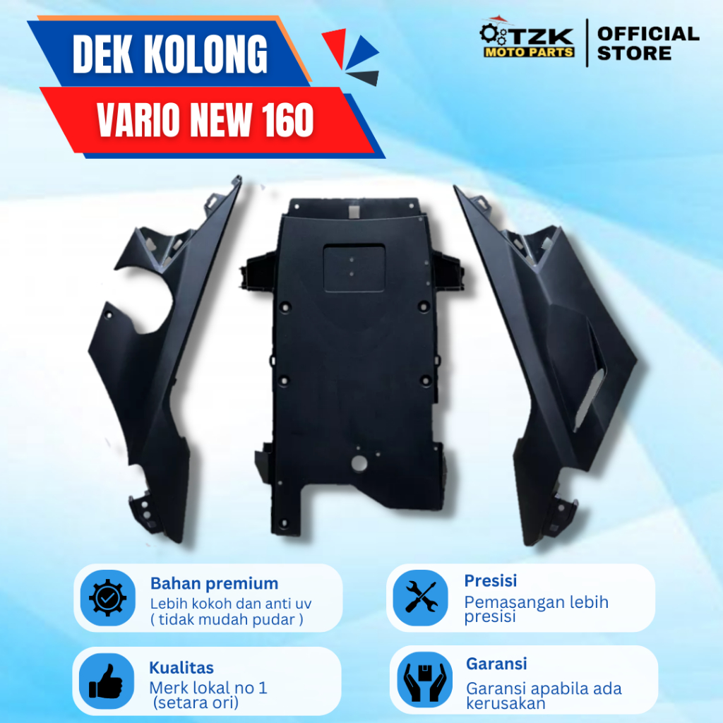 Cover Body Bawah Dek Kolong Samping L R  Vario New 160 K2s