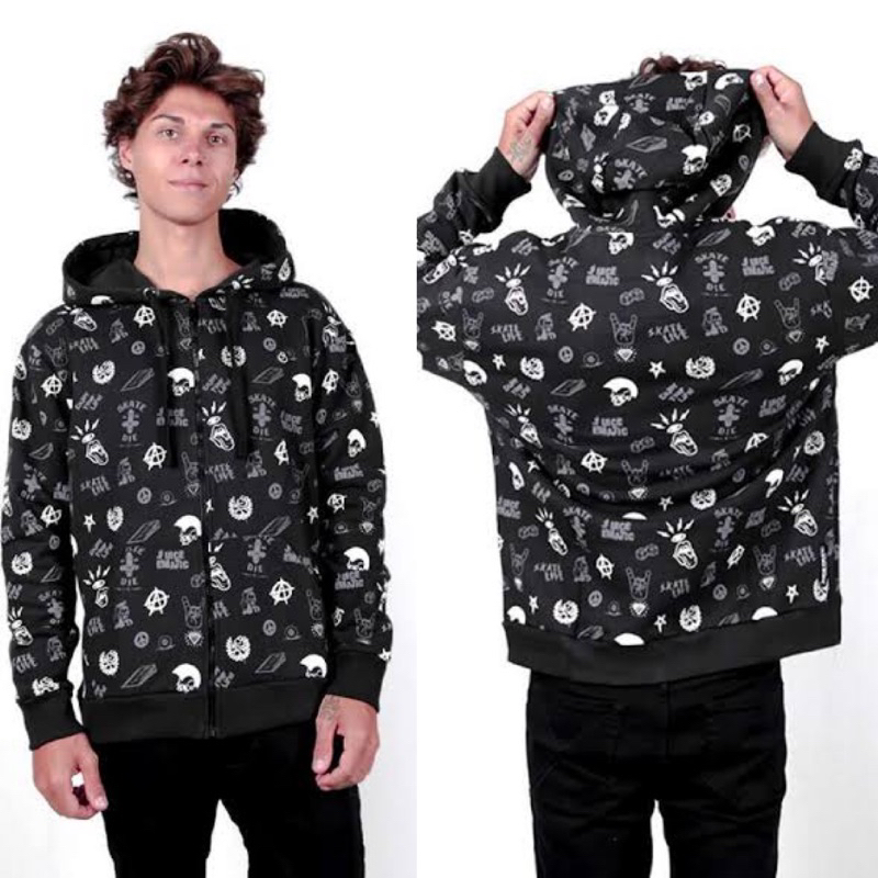 JACKET ZIP JUICE EMATIC KNUP BLACK