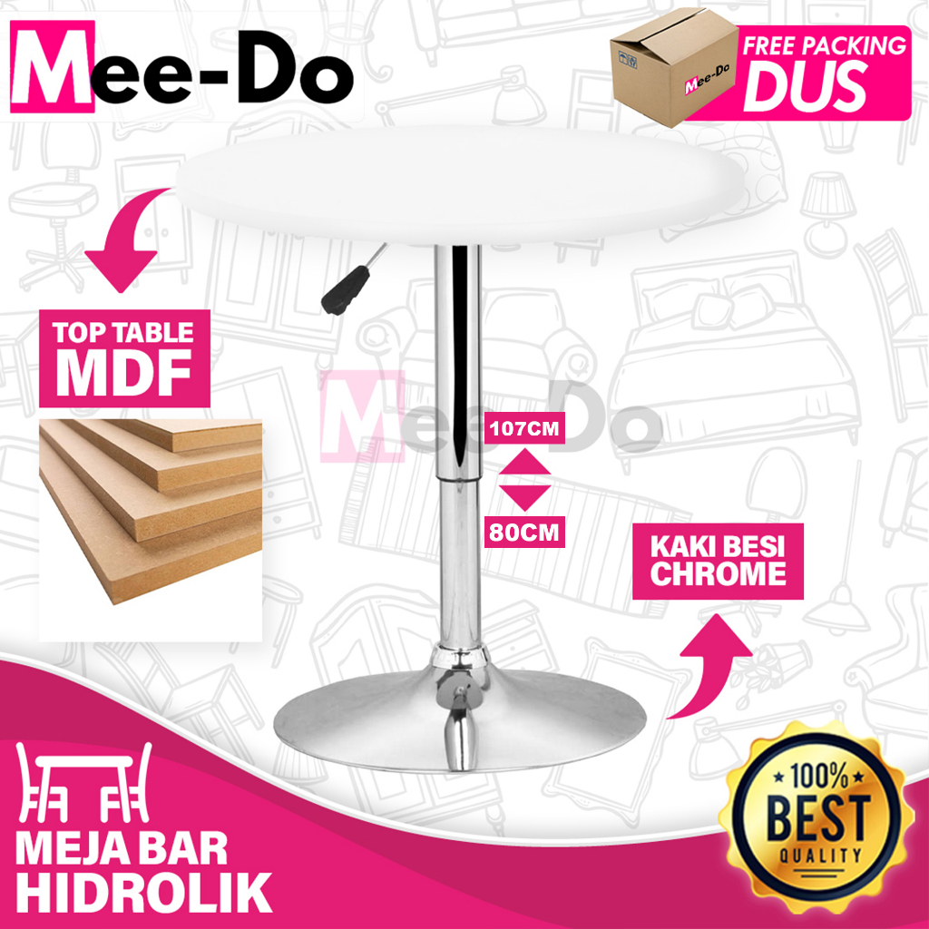 Meja Bar Cafe Mee Do Bulat Makan Teras Hidrolik Minimalis