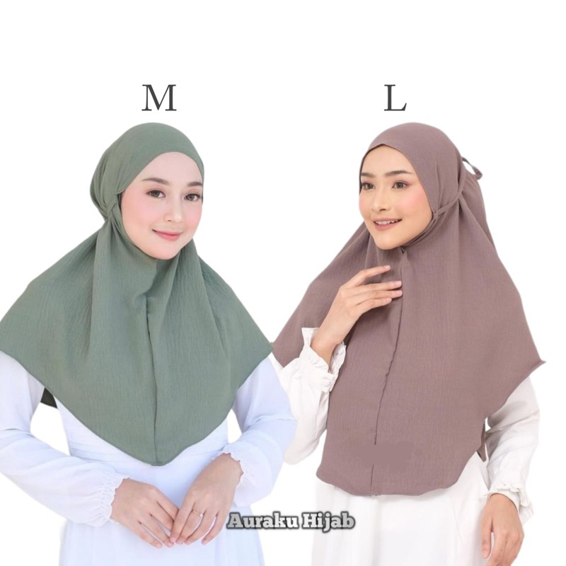 Auraku - HIJAB BERGO CRINKLE AIRFLOW //  Auraku Hijab
