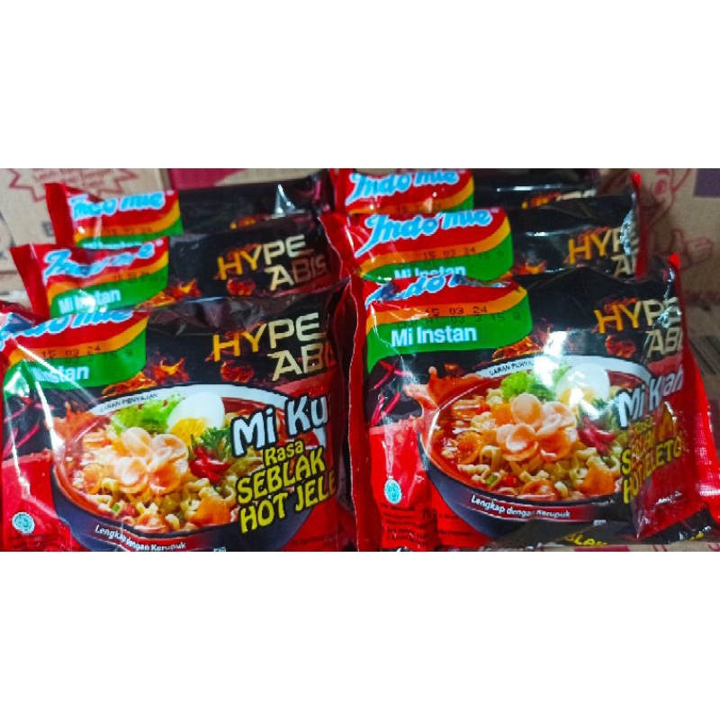 

INDOMIE seblak hot jeletot /Mie kuah instan 10 pcs