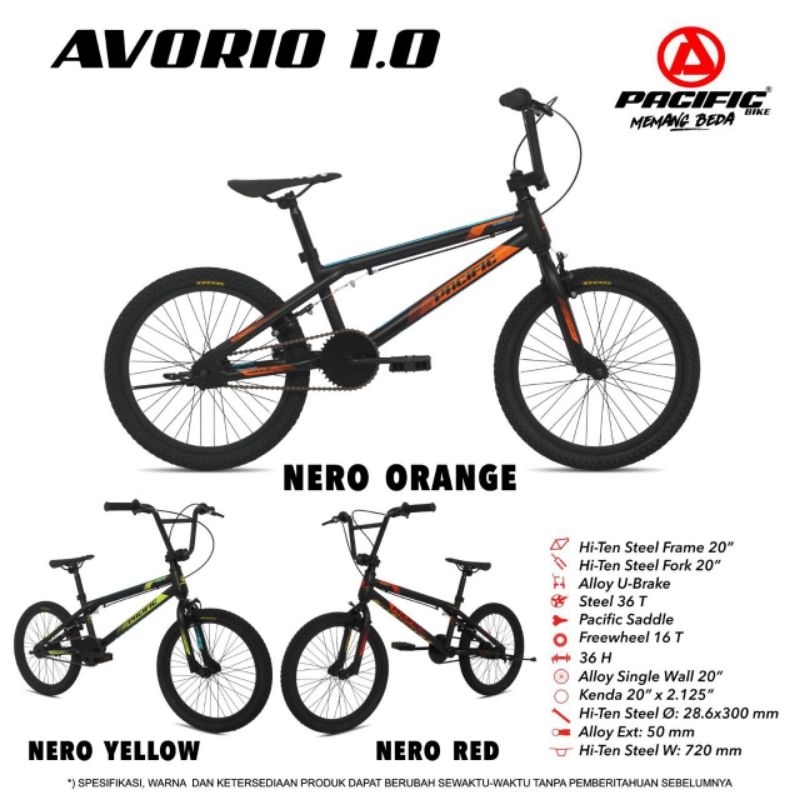 BICYCLE/SEPEDA 20 BMX ANAK AVORIO 1.0 PACIFIC (10 TAHUN KEATAS)