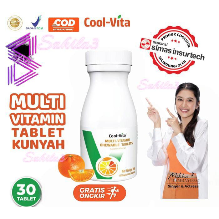 [ ORI ] COOLVITA MULTIVITAMIN ORANGE penggemuk badan BPOM