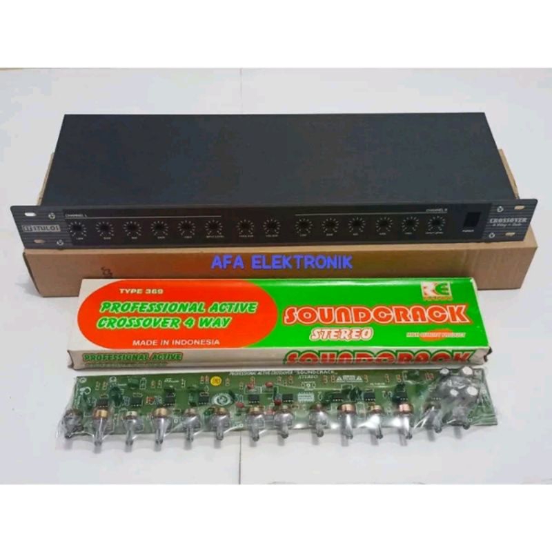 KIT Dan Box Soundcrack Profesional Active Crossover 4 Way Type 369